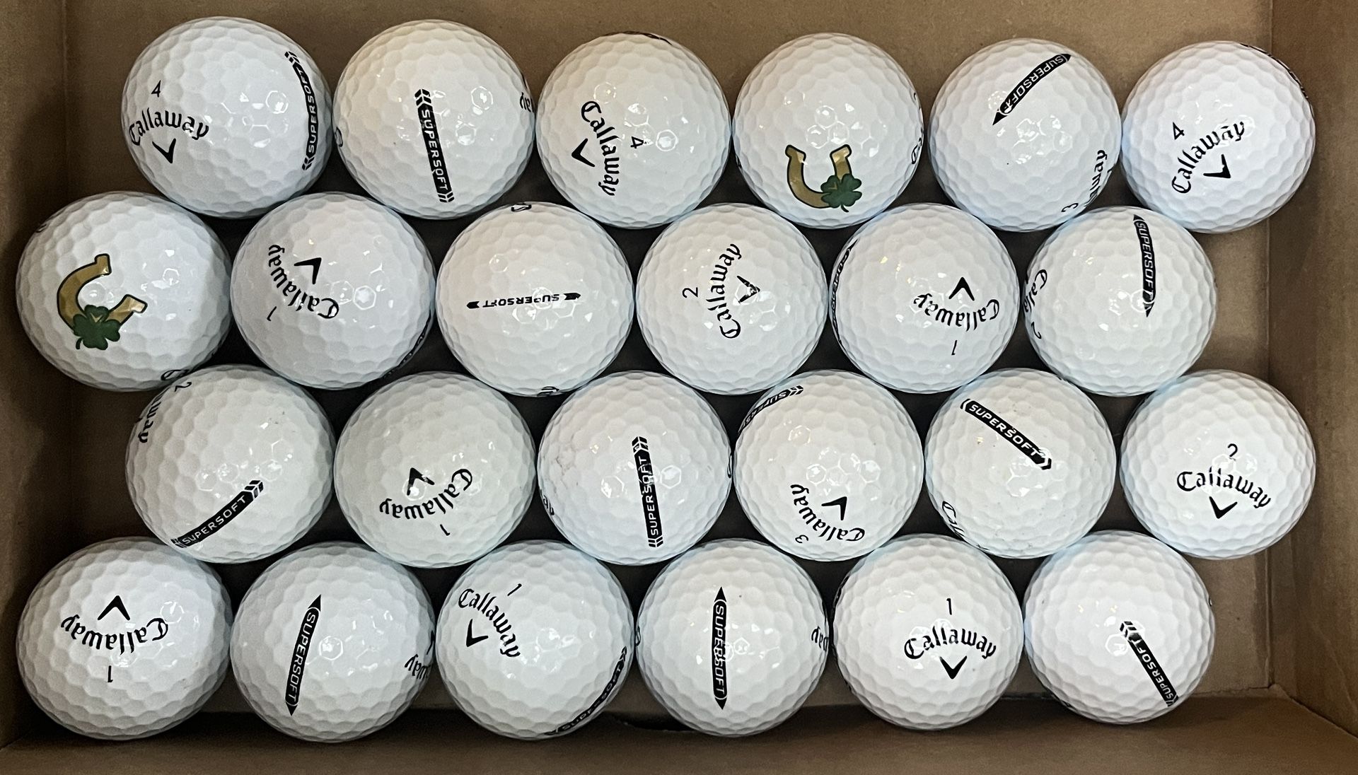 Callaway Supersoft Golf Balls 2 Dozen 24 Exc 5A Condition White