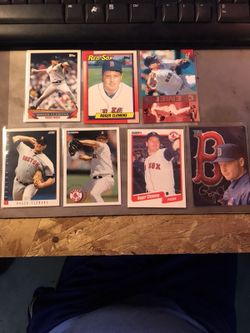 Roger Clemens assorted baseball cards