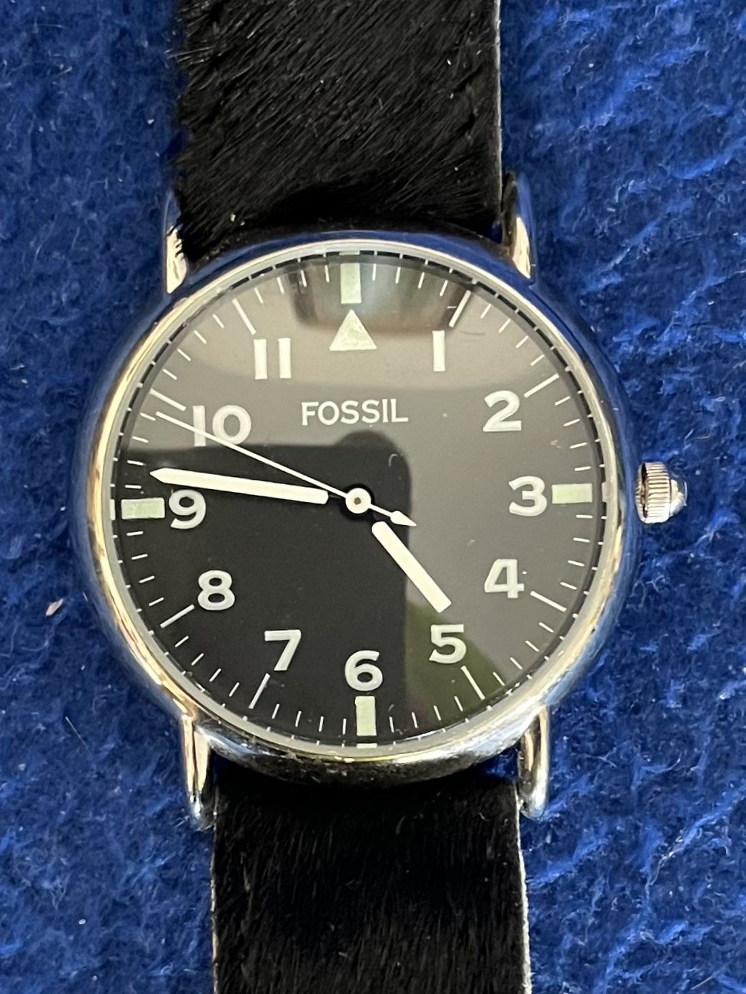 Fossil Men’s Dayliner Watch With Leather Band - Never worn