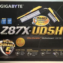 NIB Gaming Desktop Gigabyte Z87X-UD5 Motherboard Socket 1150
