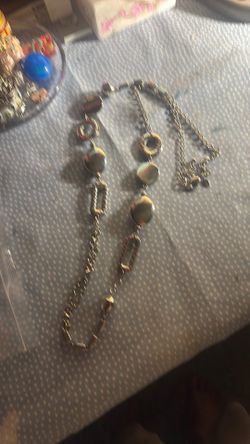 Long silver necklace, by Chico