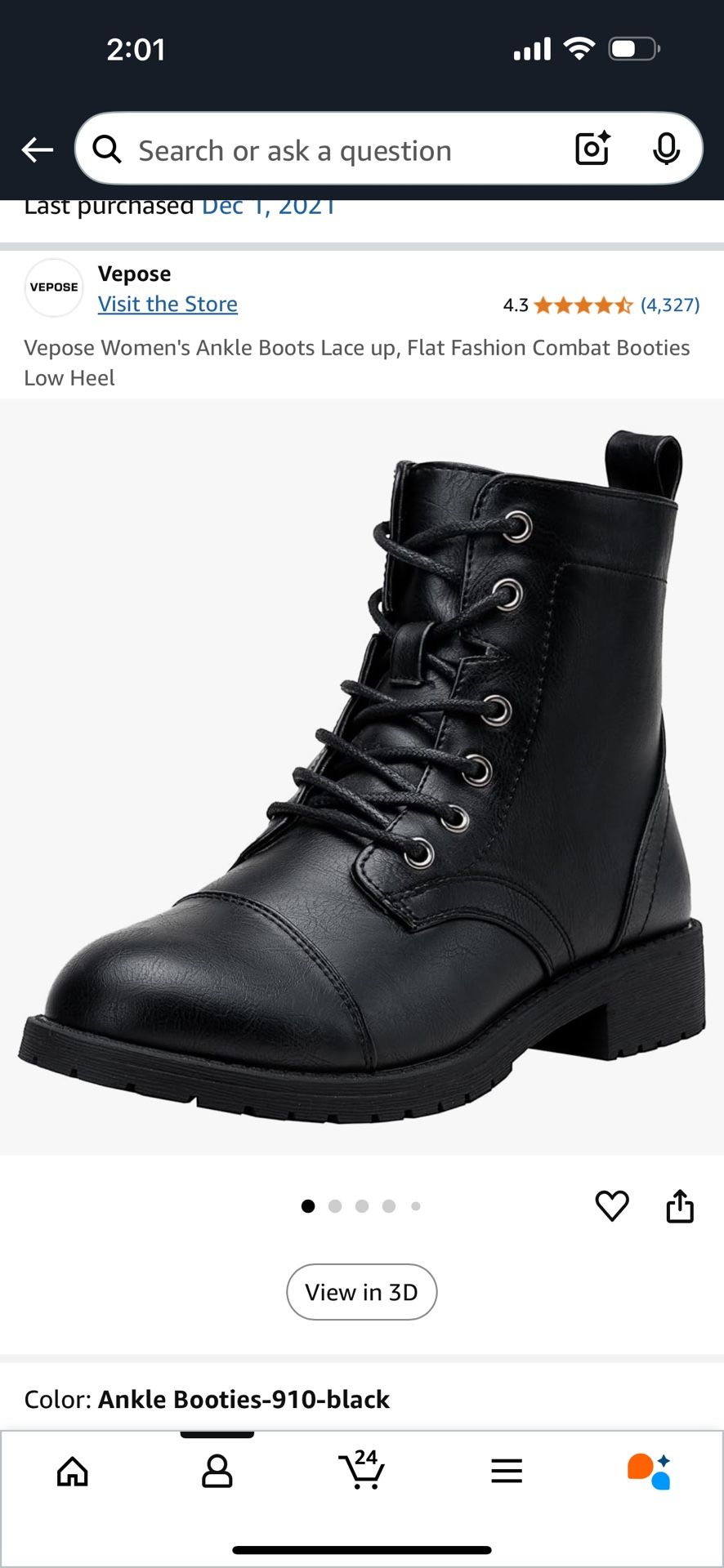Combat Boots Women’s Size 11