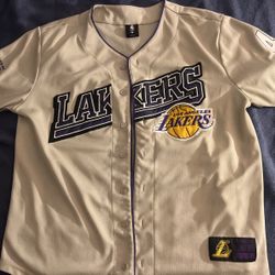 New Era Ultra Game Los Angeles Lakers Baseball Jersey 