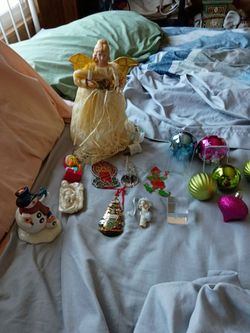 Assorted Christmas decorations