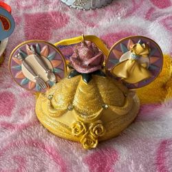 Disney Princess Belle Mickey Ear Hat Ornament 