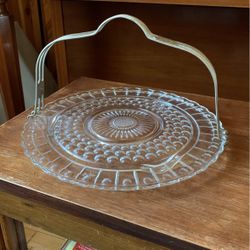 Antique  Cake Plate With Handle