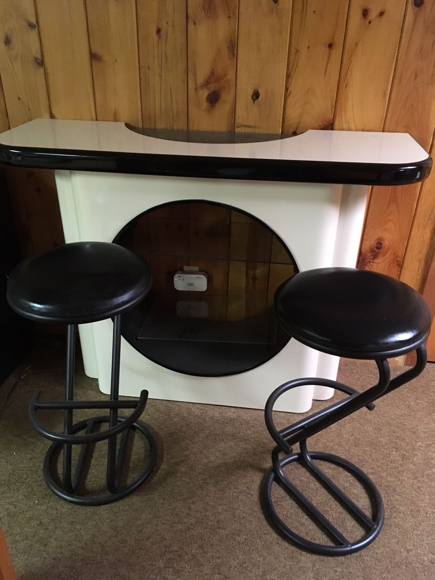 Stunning Art Deco bar - . 2 bar stools sold separately and matching mirror sold sept