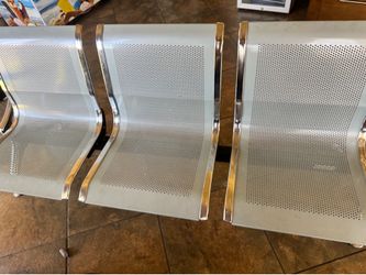 6-Seat Waiting Room Chairs - Waiting Room Bench with Arms Airport Reception Bench Guest Reception Chairs Lobby Bench Waiting Area for Airport Market B