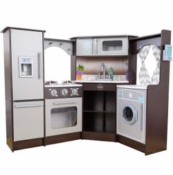 KidKraft Wooden Corner Play Kitchen Set
