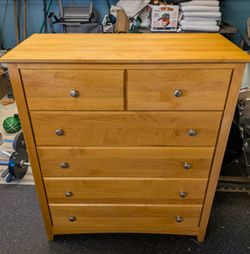 Solid Wood 6-Drawer Dresser