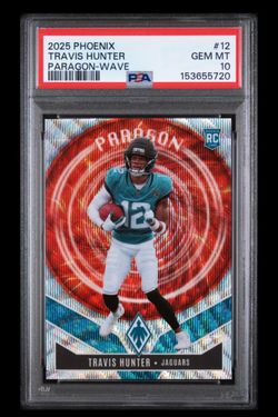 2025 Phoenix Travis Hunter #12 RC Paragon Wave Prizm 271/299 Rookie Jaguars