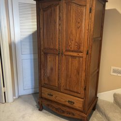 Wood Armoire 