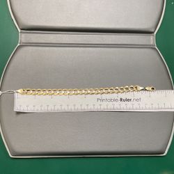 14k Gold Bracelet 17.6g 8.5”