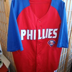 Philadelphia Phillies Raised letter Stiched Mens Size 48


This product is a Philadelphia Phillies jersey size 48, featuring the team's red color and 