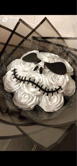 Jack Skellington Artificial Rose Bouquet