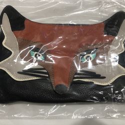 Fox Design Leather Handbag Black