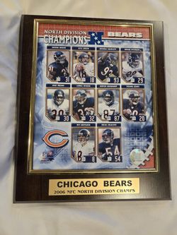 2006 Chicago Bears Plaque