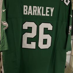 EAGLES BARKLEY #26 KELLY GREEN NFL JERSEY 