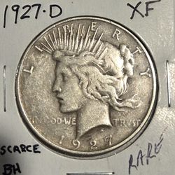 1927 D PEACE SILVER $