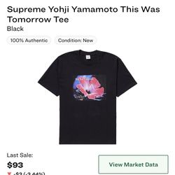 Supreme Yohji Yamamoto This Was Tomorrow Tee 