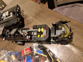 Legos fast and furious car and a batman car