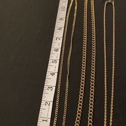 Super durable stainless steel gold and silver necklaces