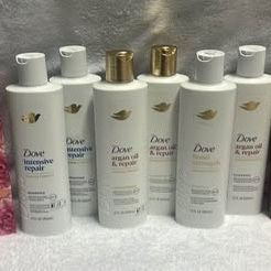 Dove Shampoo, Conditioner, & Caress Bar Soap 