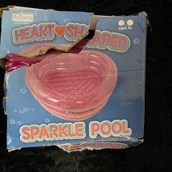 Heart shaped sparkle pool