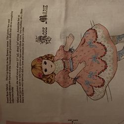 Bespoke doll diy panel vintage rare uncut sewing project!