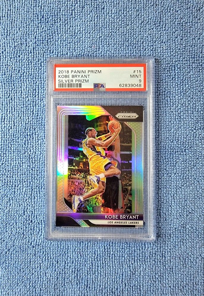 Kobe Bryant 2018-19 Panini Prizm Silver #15 PSA 9 Los Angeles Lakers