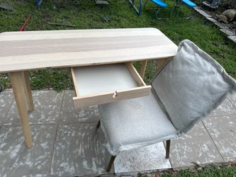 Desk and chair