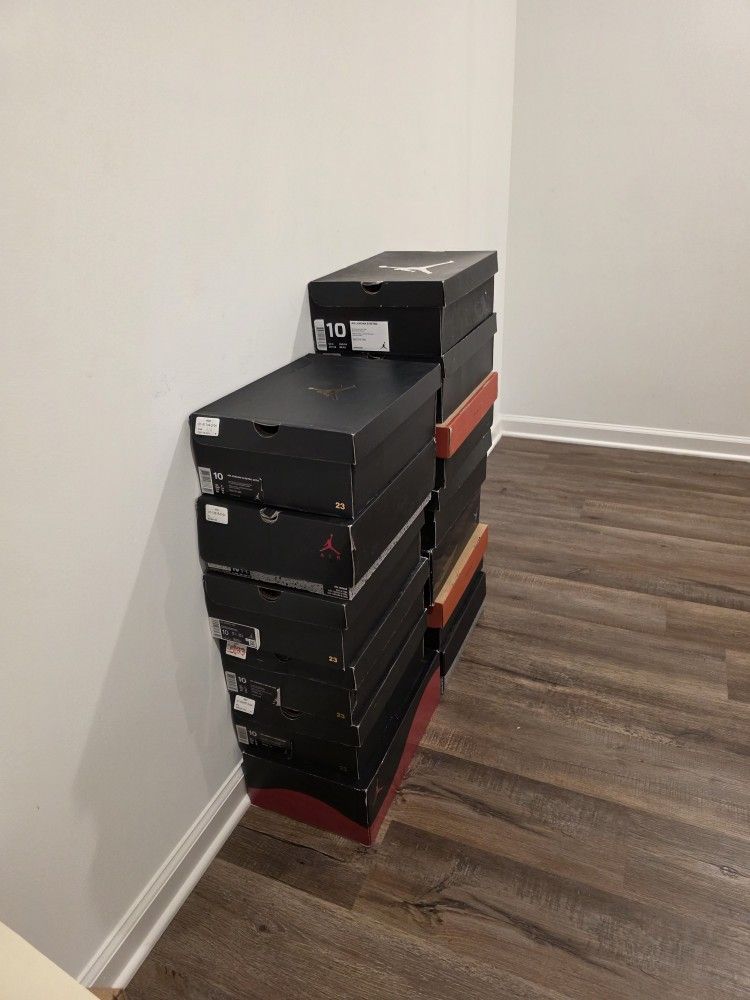 13 Pairs of Jordan's Men's Size- 10.5