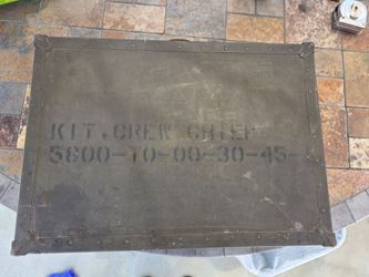WWII U.S. Military Crew Chief Storage Case with Miscellaneous Contents