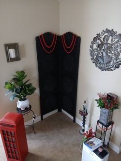 2 - Panel Wooden Room Divider