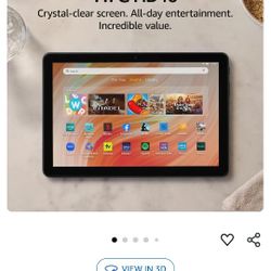 Amazon Fire Tablet 10 inch Tablet Like New + Free Case