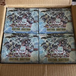 YUGIOH JUSTICE HUNTERS BOOSTER BOXES BRAND NEW FACTORY SEALED