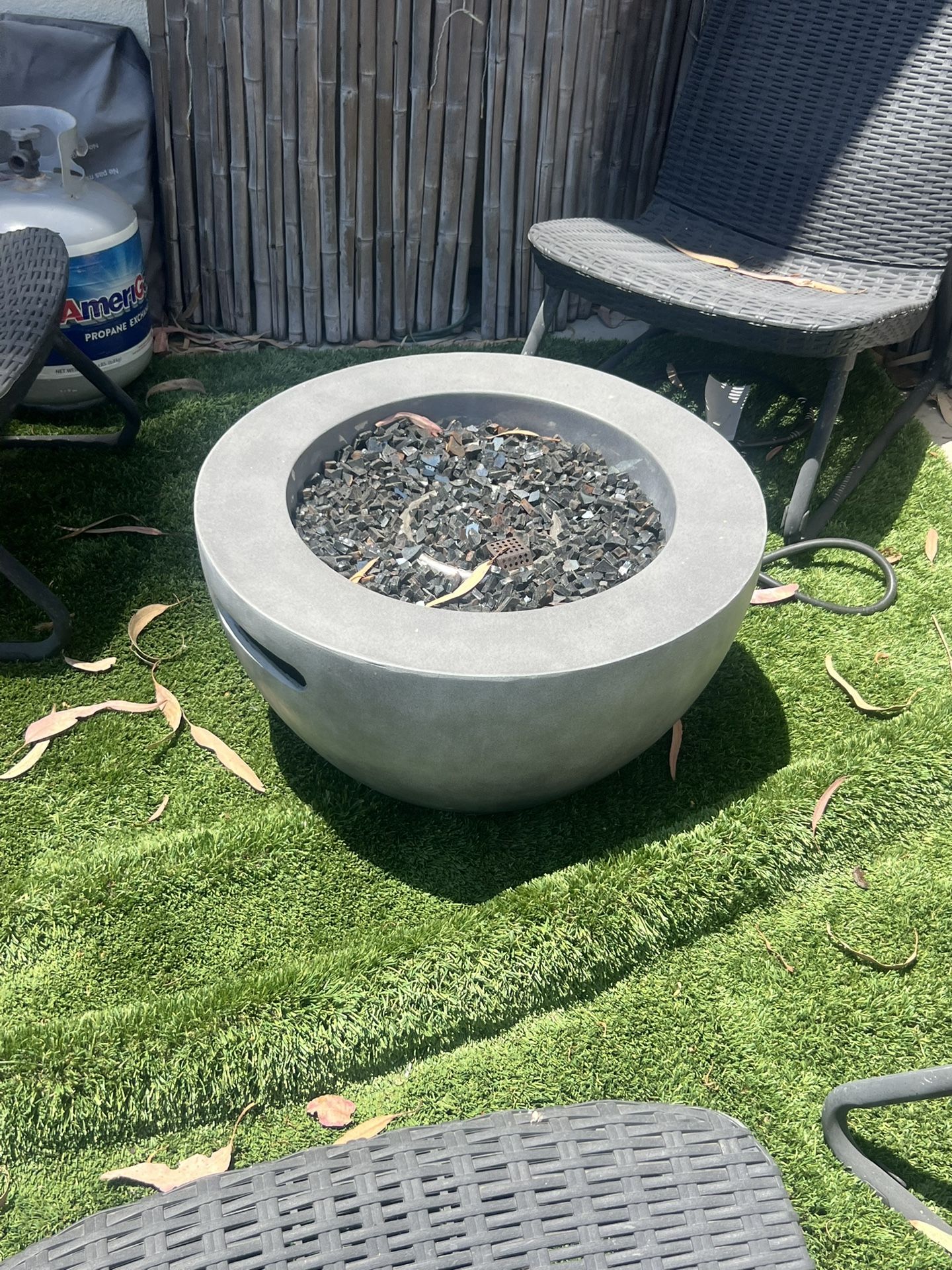 Patio Table And Chairs With Fire pit And Heater