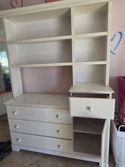 Dresser and bookshelf