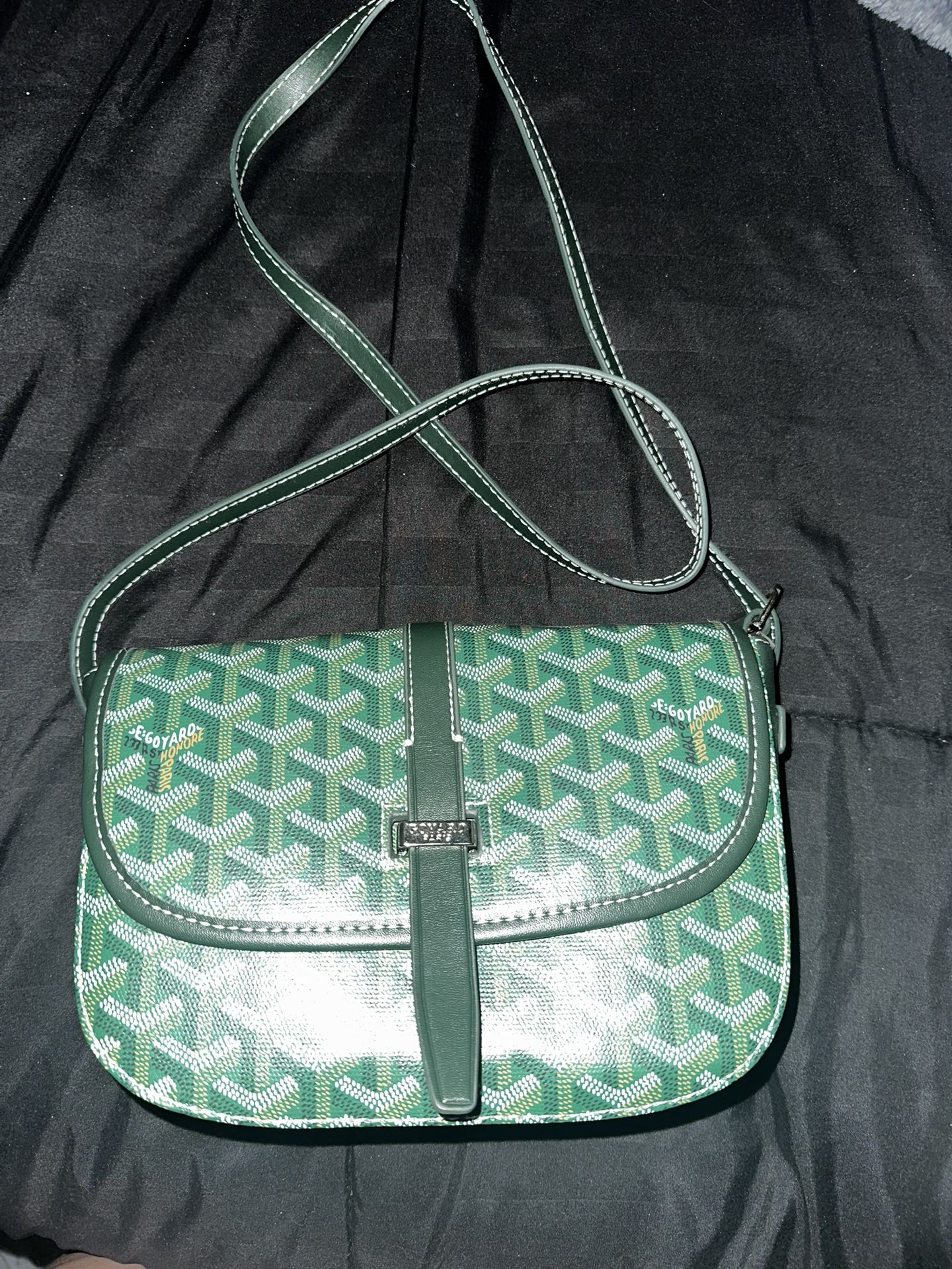 Green Goyard bag