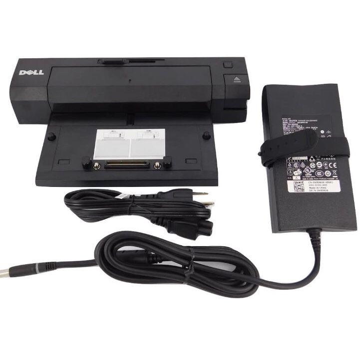 Dell Latitude E-Port Plus Replicator PR02X With 130W PA-4E AC Adapter
