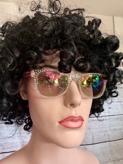 Short Curly Black costume Wig