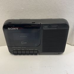 Sony Personal Tape Recorder Player TCM-818 Cassette Corder Vintage -TESTED!