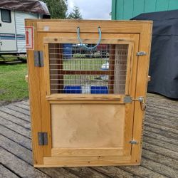 Large Wooden Dog Crate - International Airline Approved