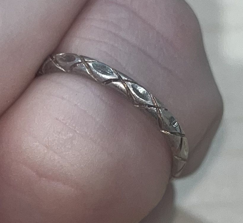 Sterling Silver Ring – Size 9.25 – Ca925 Marked – Classic & Simple Design
