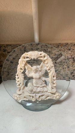 Angel Tealite Candle Holder sculpture