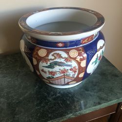 Vintage Gold Imari Planter