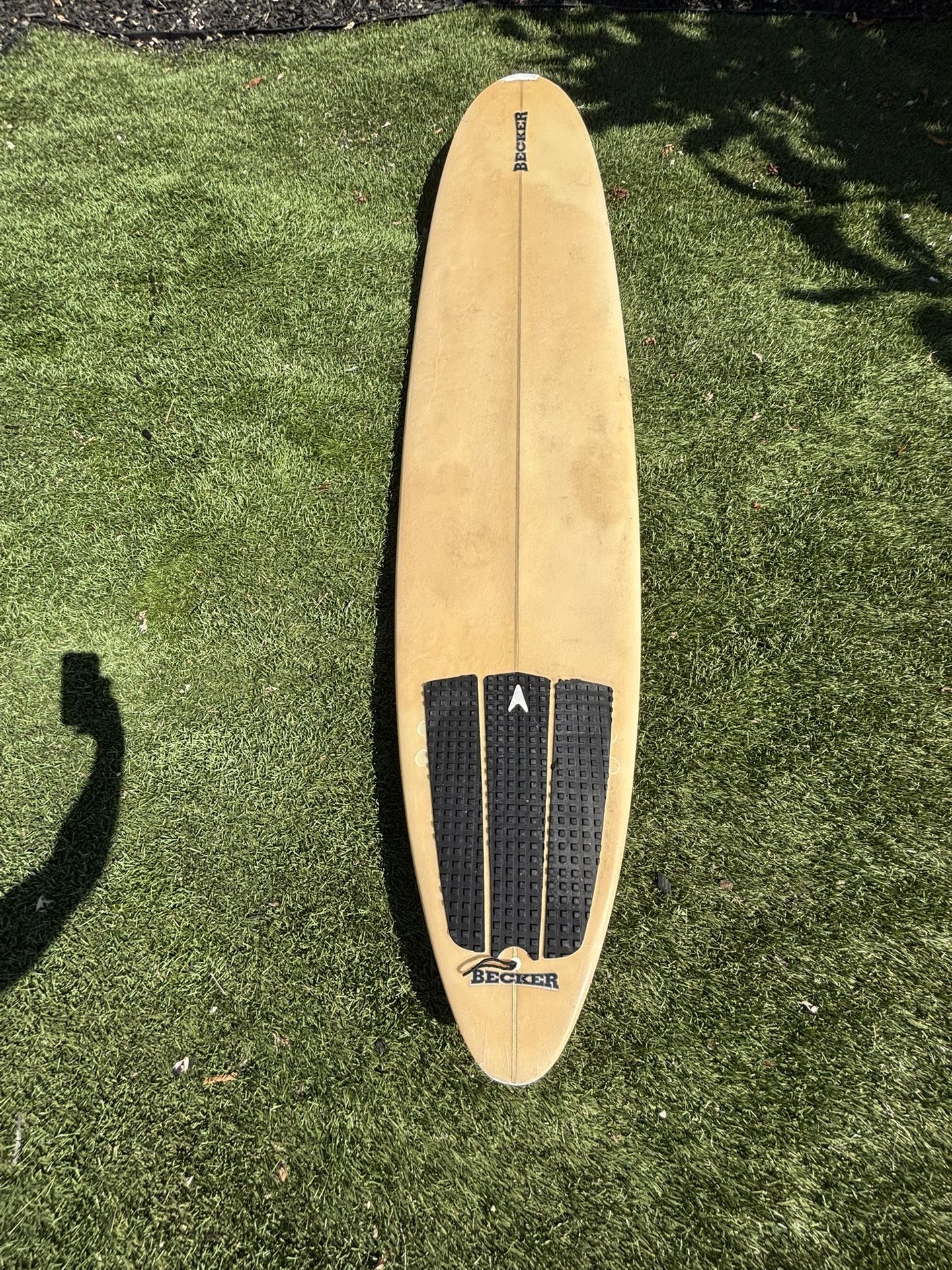 Watertight Vintage Becker 9ft Fiber Surfboard