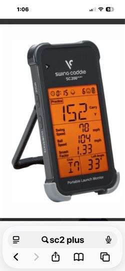 Swing caddy 2 plus launch monitor