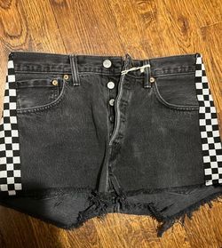 Furst of a Kind black jean shorts