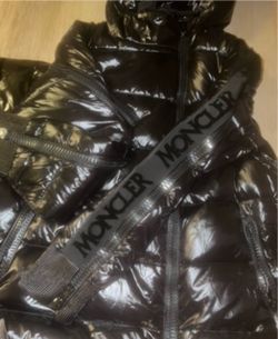 Moncler Black Glossy Puffer Jacket